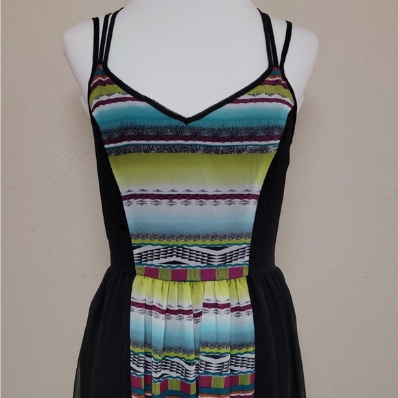 SANS SOUCI sheer see through skirt maxi dress size M - Picture 8 of 16